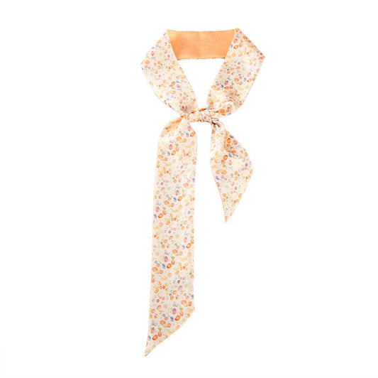 Autumn Bloom 100% Mulberry Silk Twilly