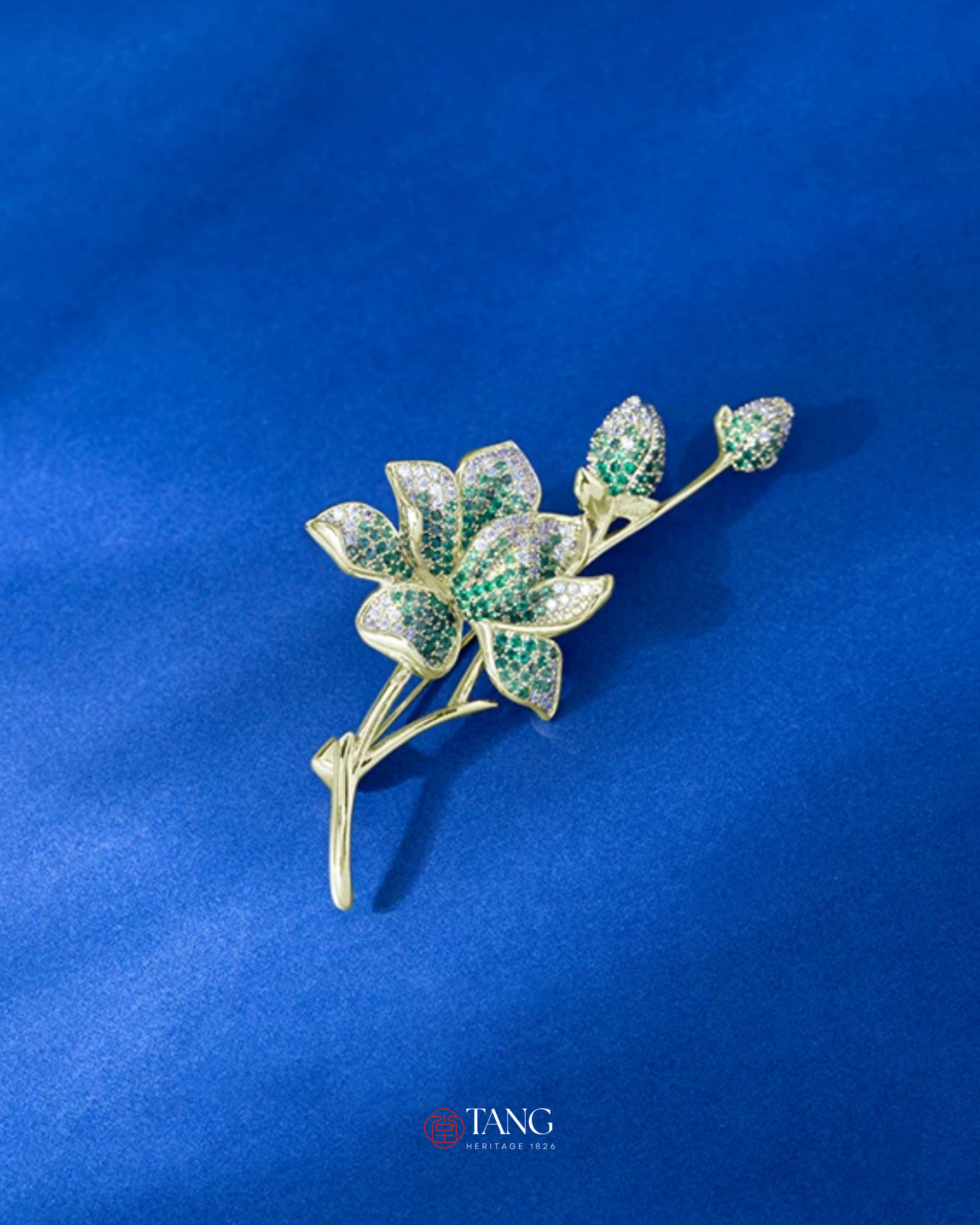 Verdant Magnolia Brooch