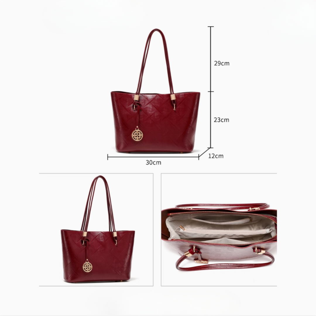 Tang Red 28 Glazed Scarlet Tote