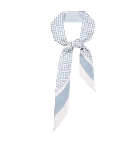 Frosted Waltz 100% Mulberry Silk Twilly