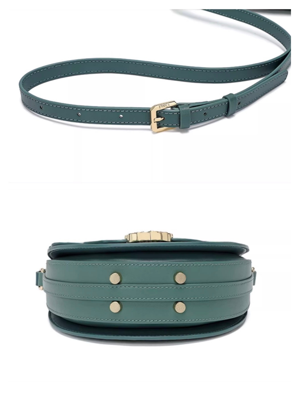 Tang Imperial 25 Embroidered Ginkgo Waltz Saddle Bag