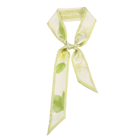 Verdant Whisper 100% Mulberry Silk Twilly