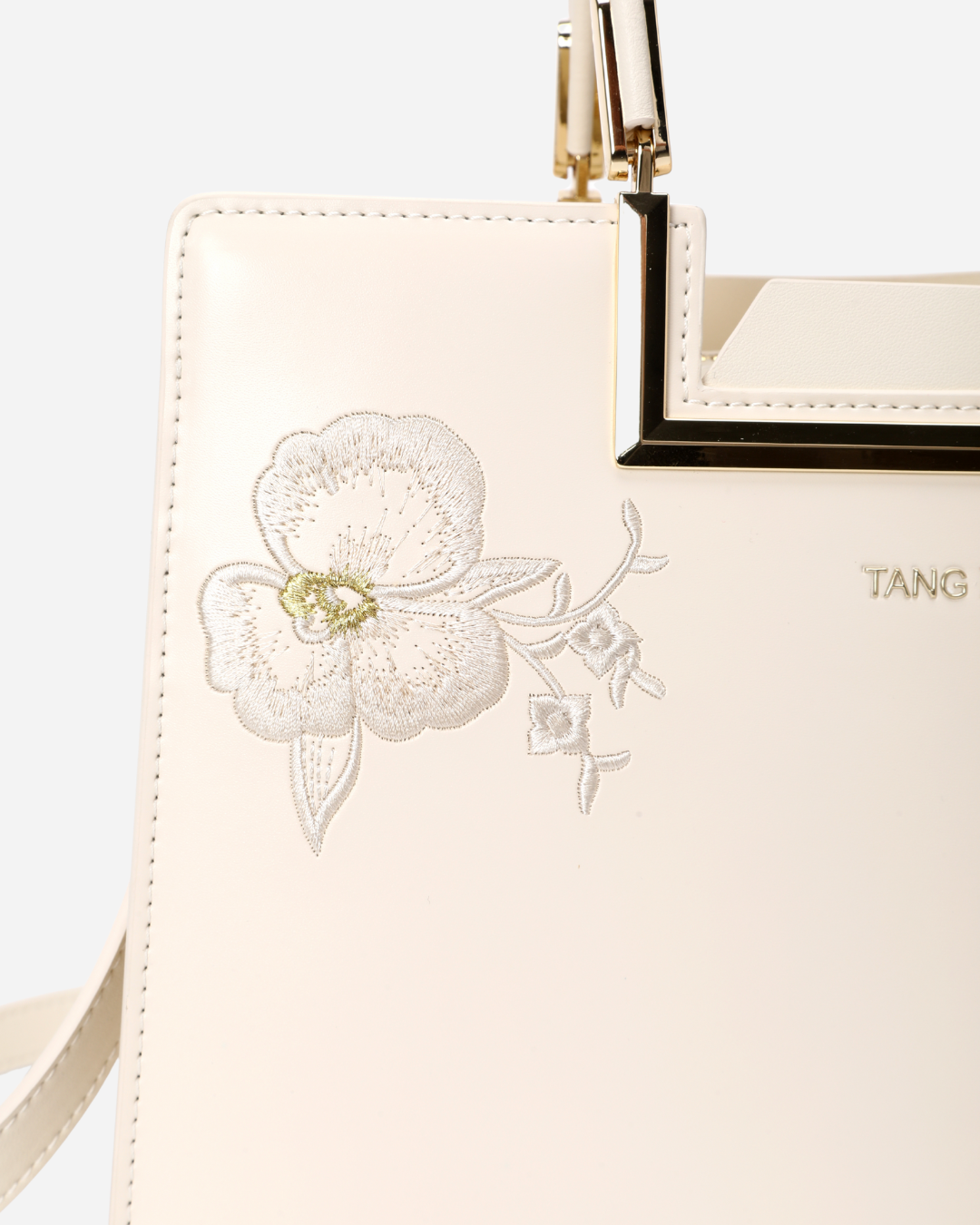 Tang Red 28 Embroidered Orchid Tote