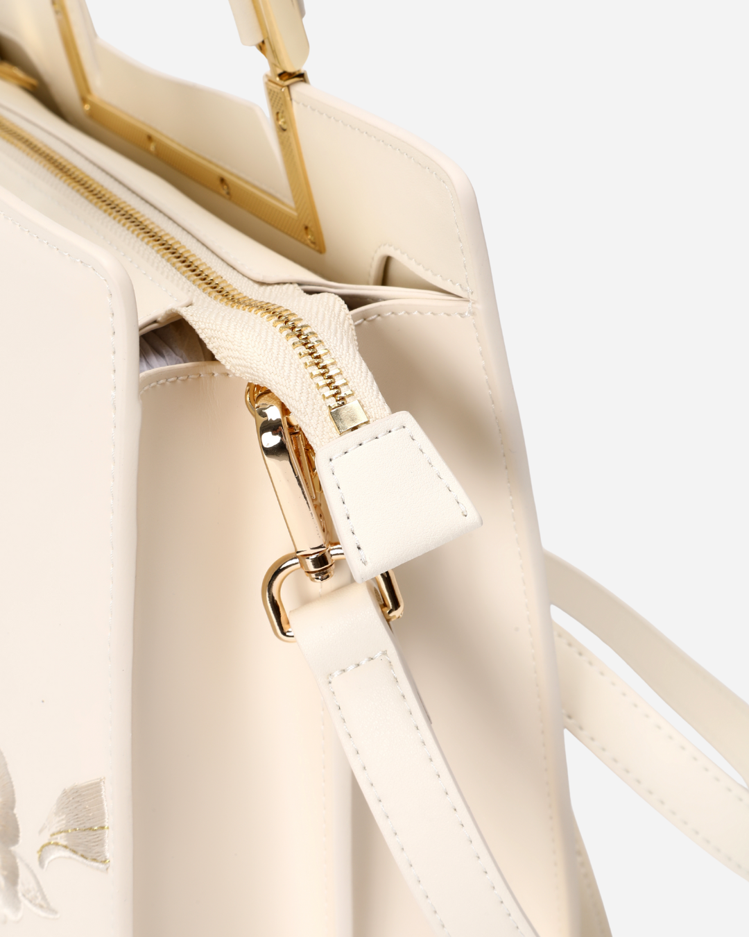 Tang Red 28 Embroidered Orchid Tote