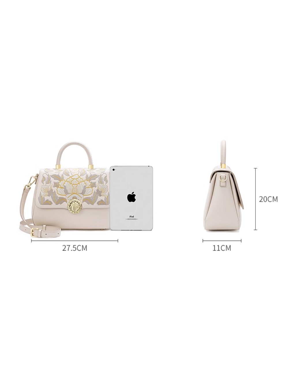 Tang Imperial 25 Embroidered Blossoms Tote