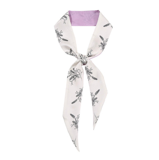 Lavender Mist 100% Mulberry Silk Twilly