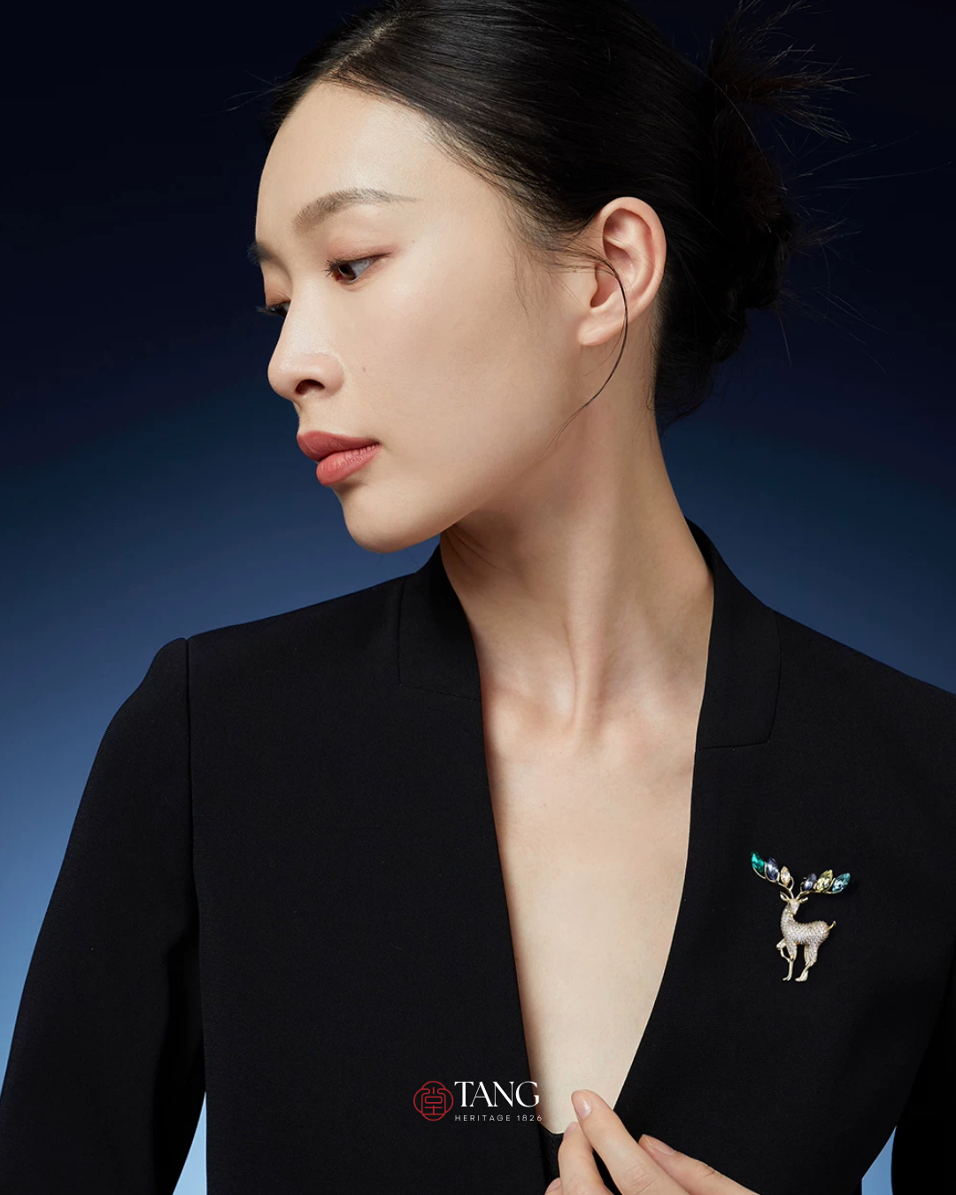 Starlit Deer Brooch