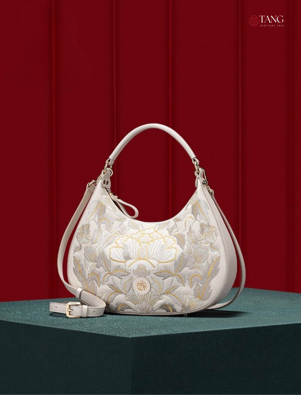 Tang Imperial 25 Embroidered Blossoms Clutch