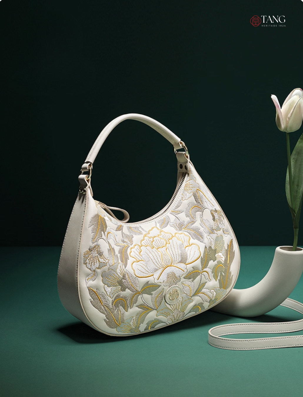 Tang Imperial 25 Embroidered Blossoms Clutch