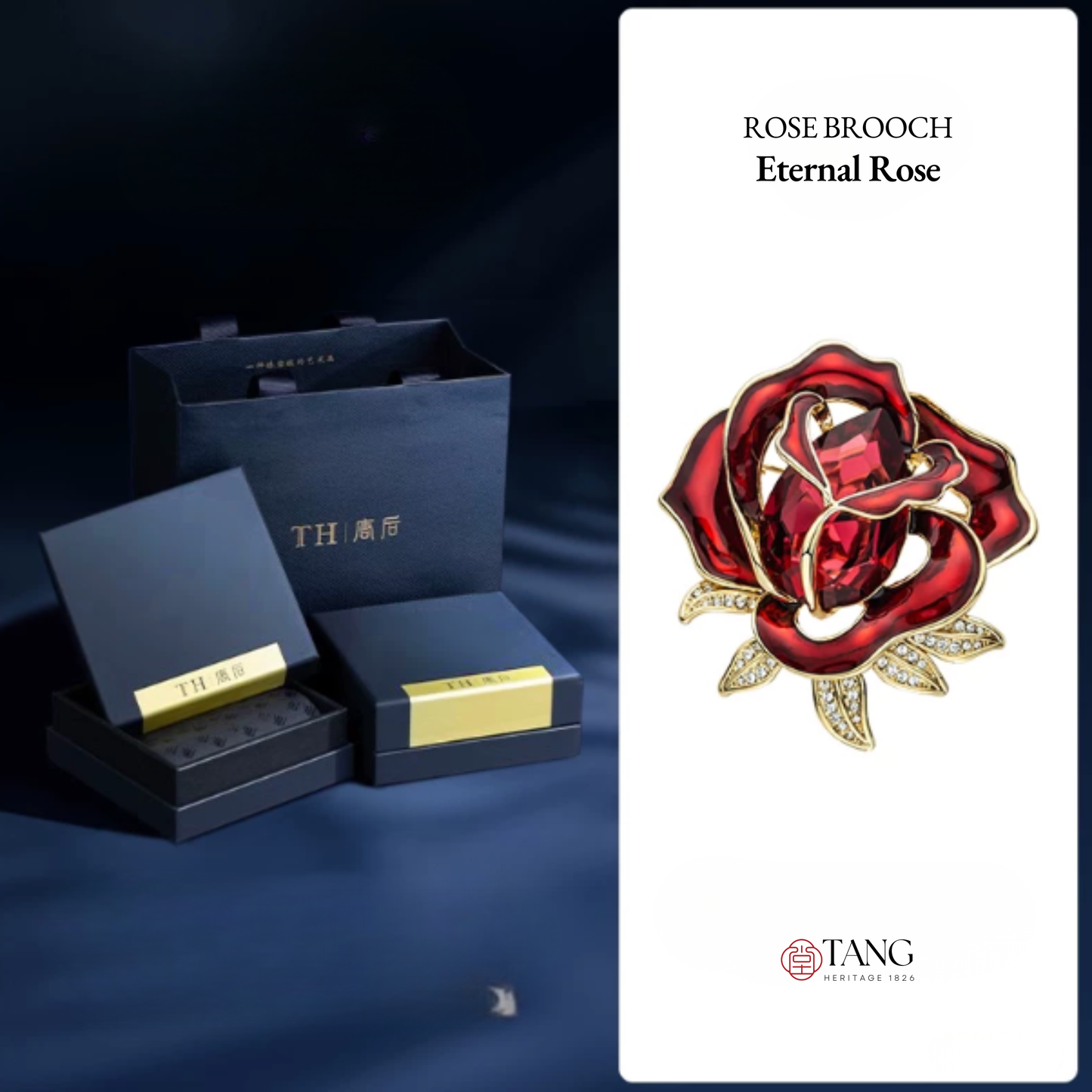 Eternal Rose Brooch
