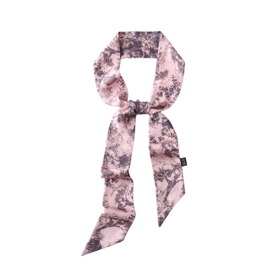 Dusky Reverie 100% Mulberry Silk Twilly