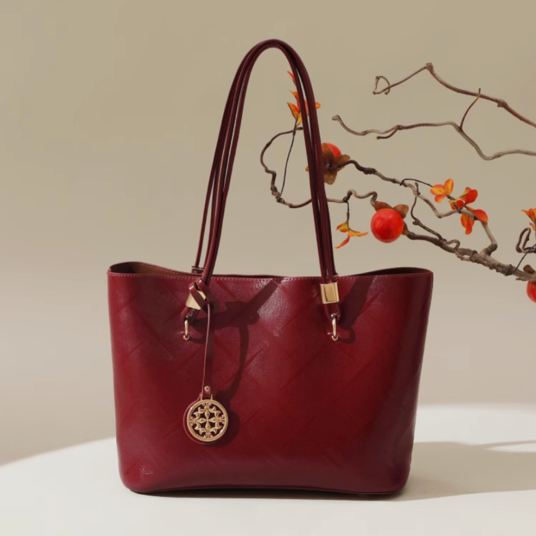 Tang Red 28 Glazed Scarlet Tote