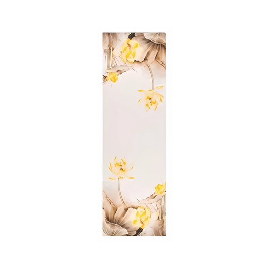 Marigold Lotus Drift Mulberry Silk Scarf (170x53cm)