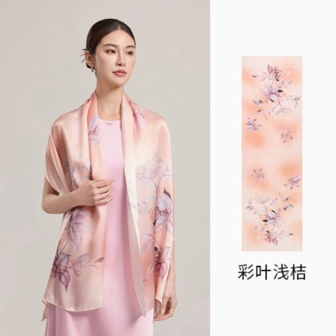 Sunrise Over Silk Mulberry Silk Scarf (170x53cm)