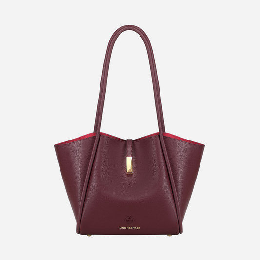 Tang Red 30 Empress Crescent Tote