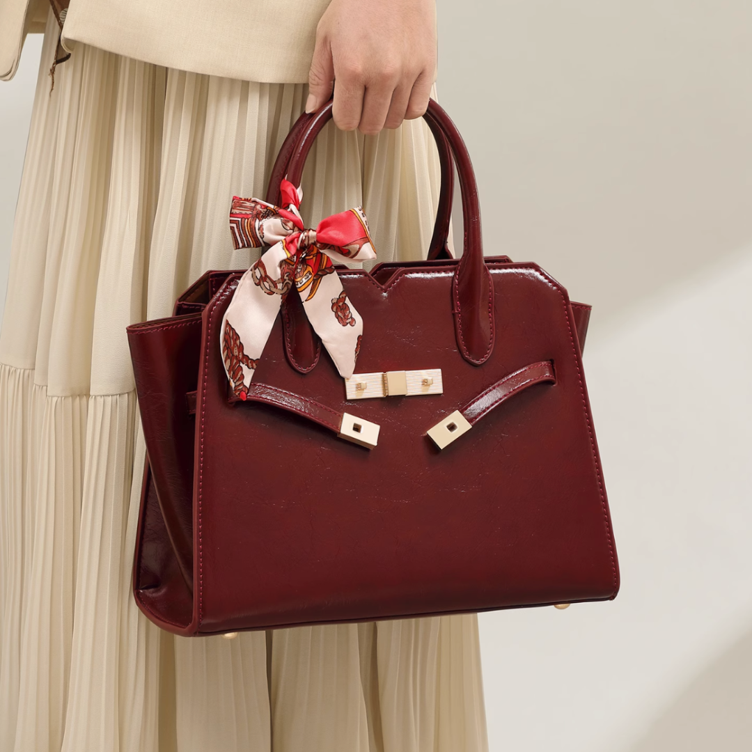 Tang Red 29 Glazed Scarlet Tote