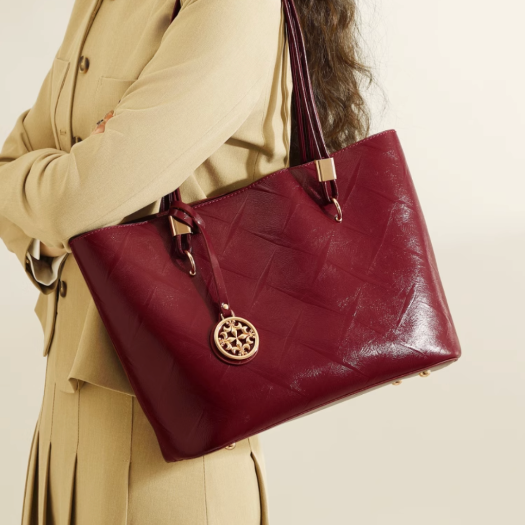 Tang Red 28 Glazed Scarlet Tote