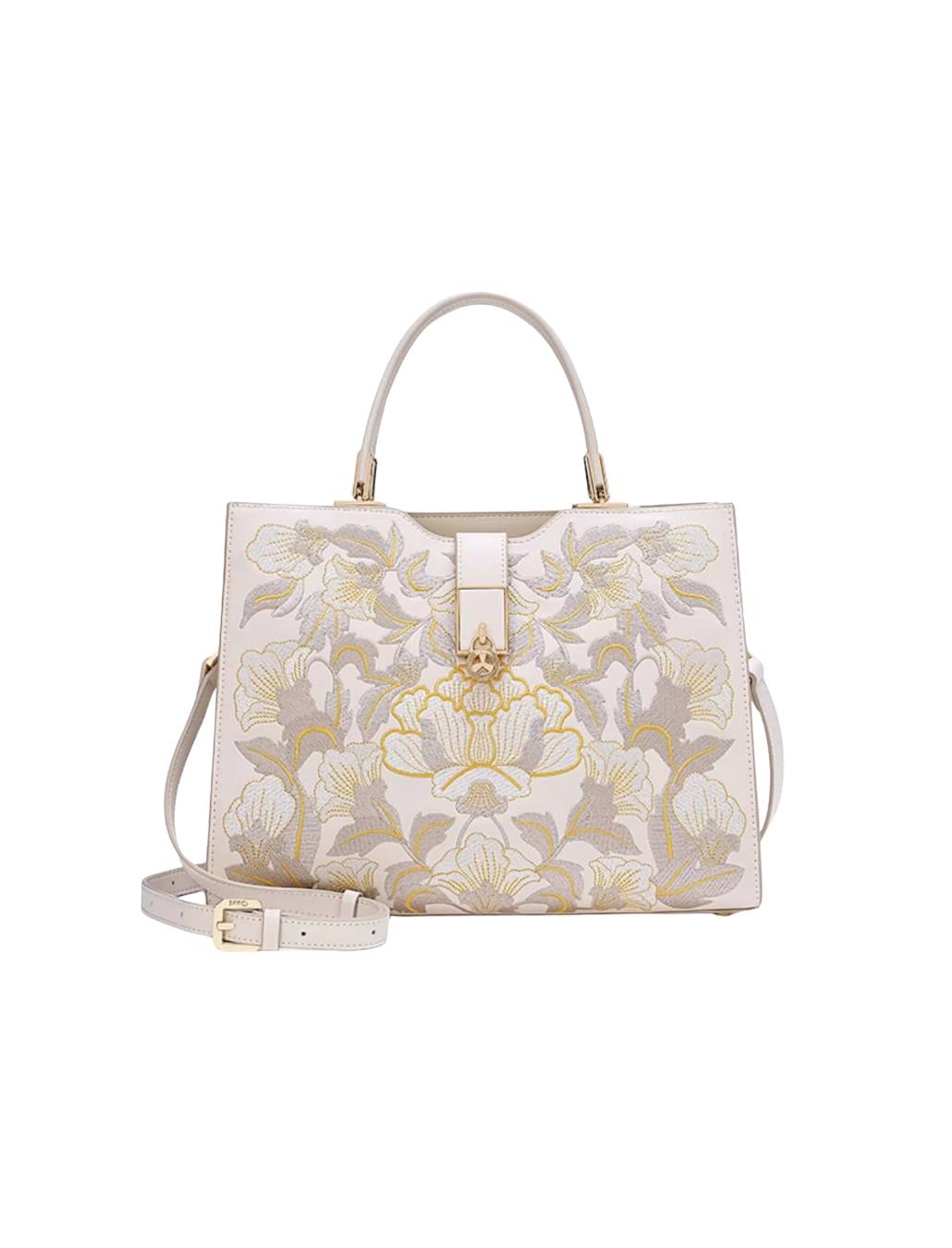 Tang Imperial 30 Embroidered Blossoms Tote