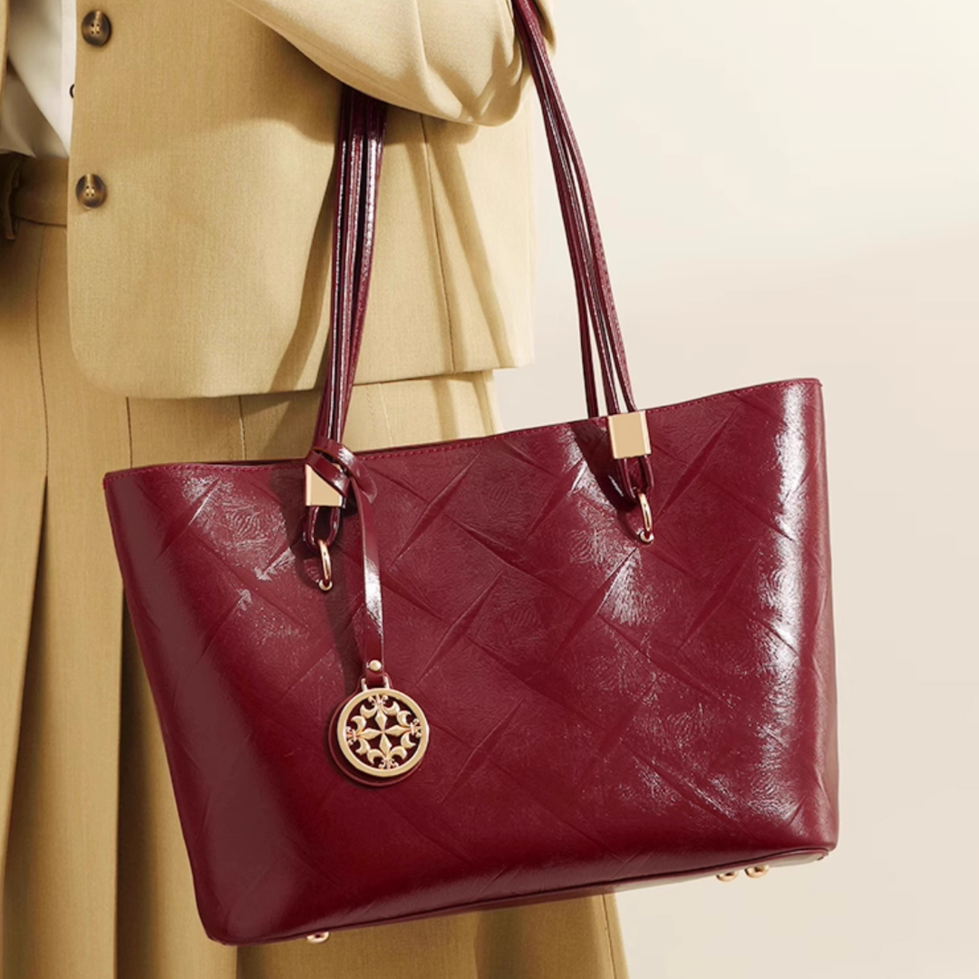 Tang Red 28 Glazed Scarlet Tote