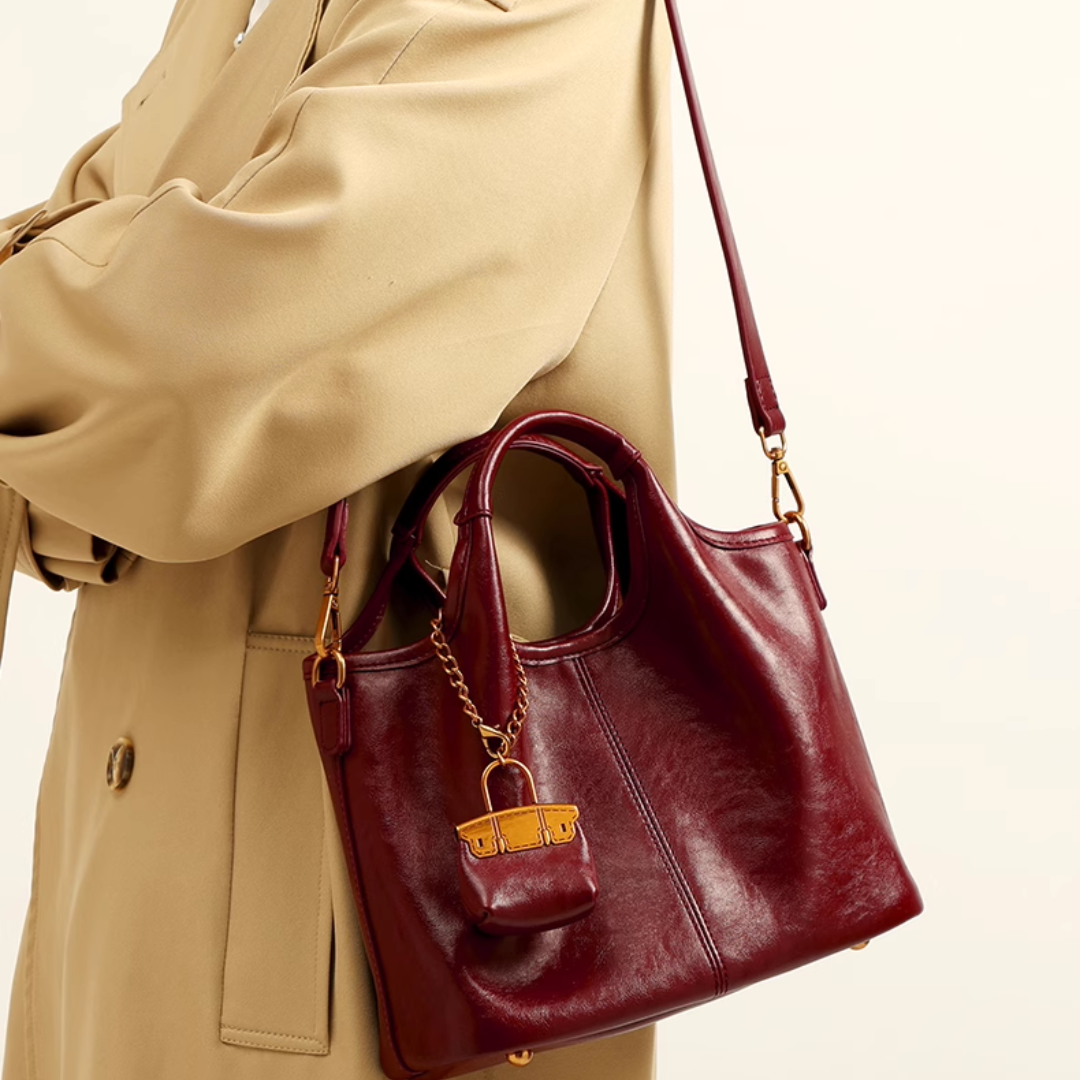 Tang Red 27 Glazed Scarlet Tote