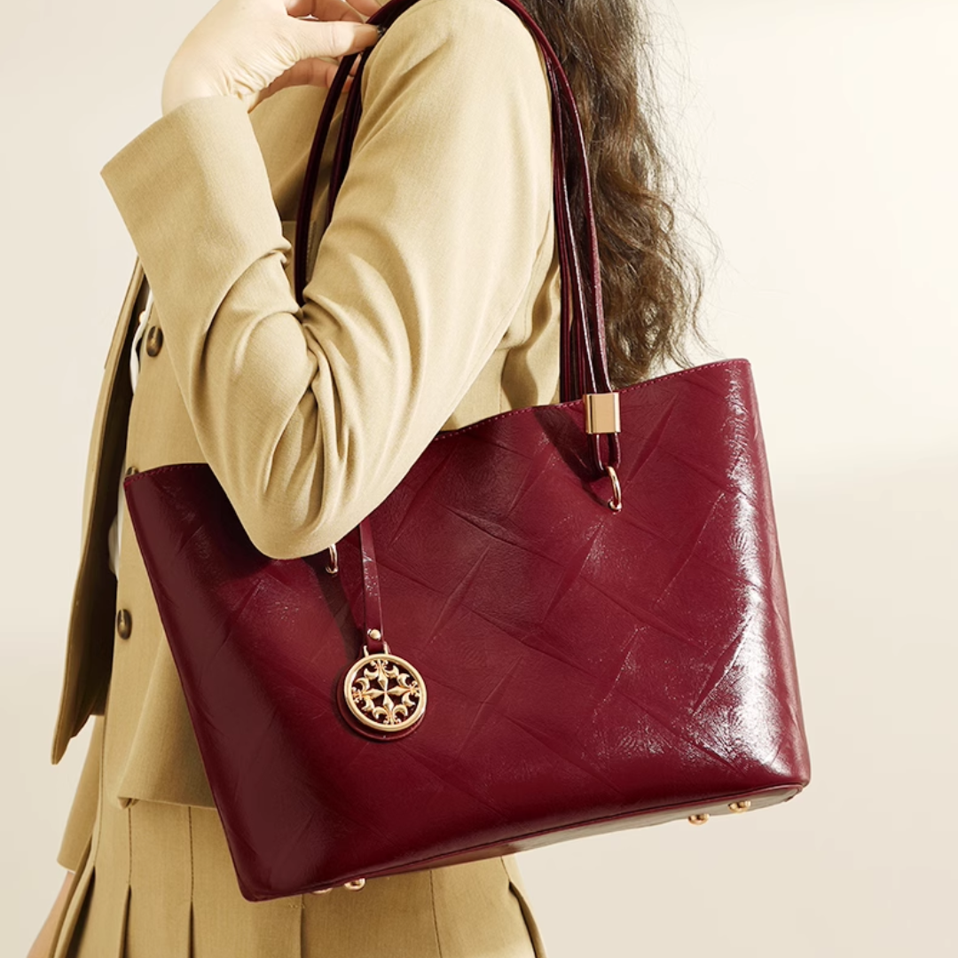 Tang Red 28 Glazed Scarlet Tote