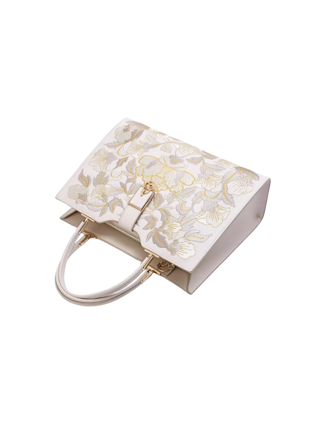 Tang Imperial 30 Embroidered Blossoms Tote