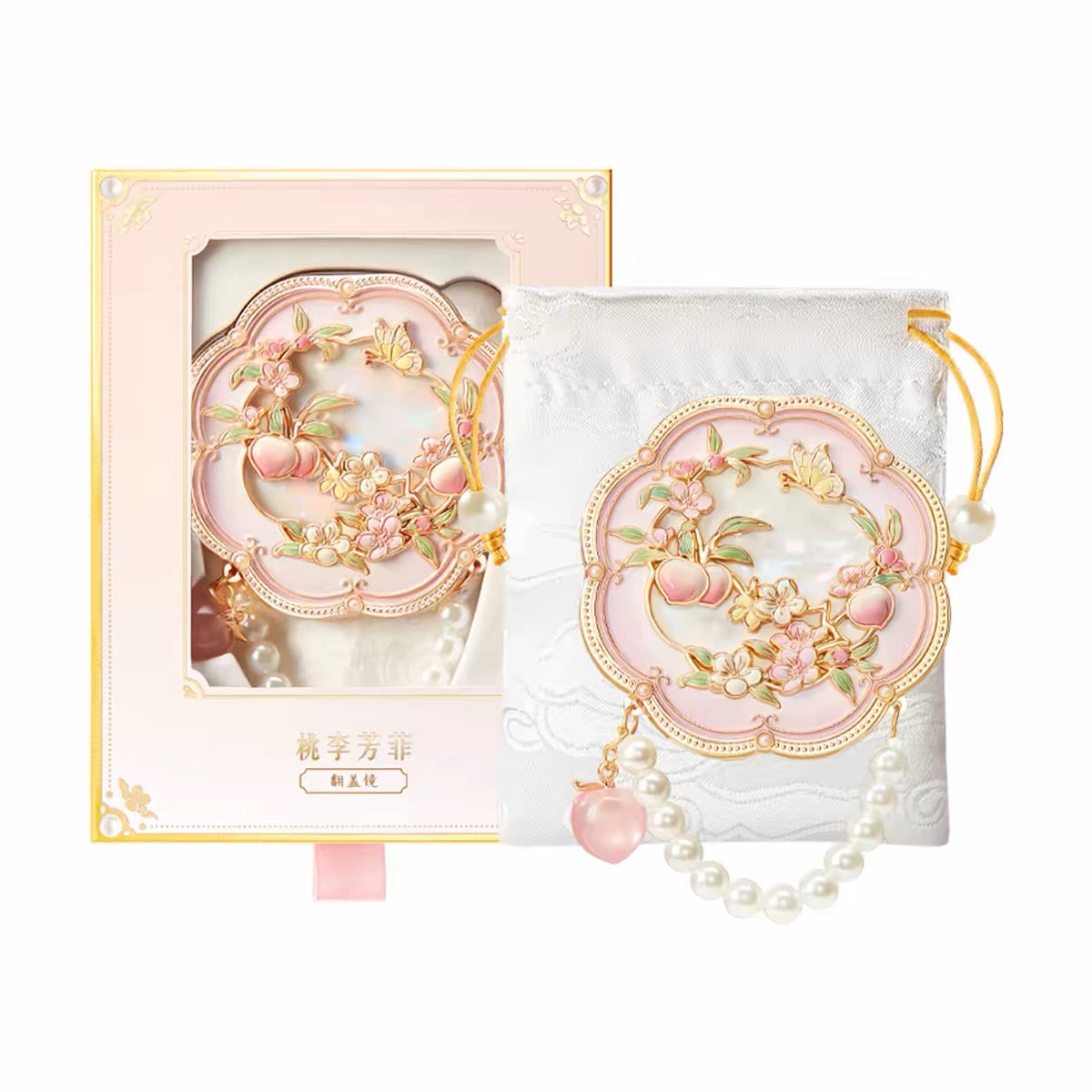 Peach and Plum in Bloom Mirror
