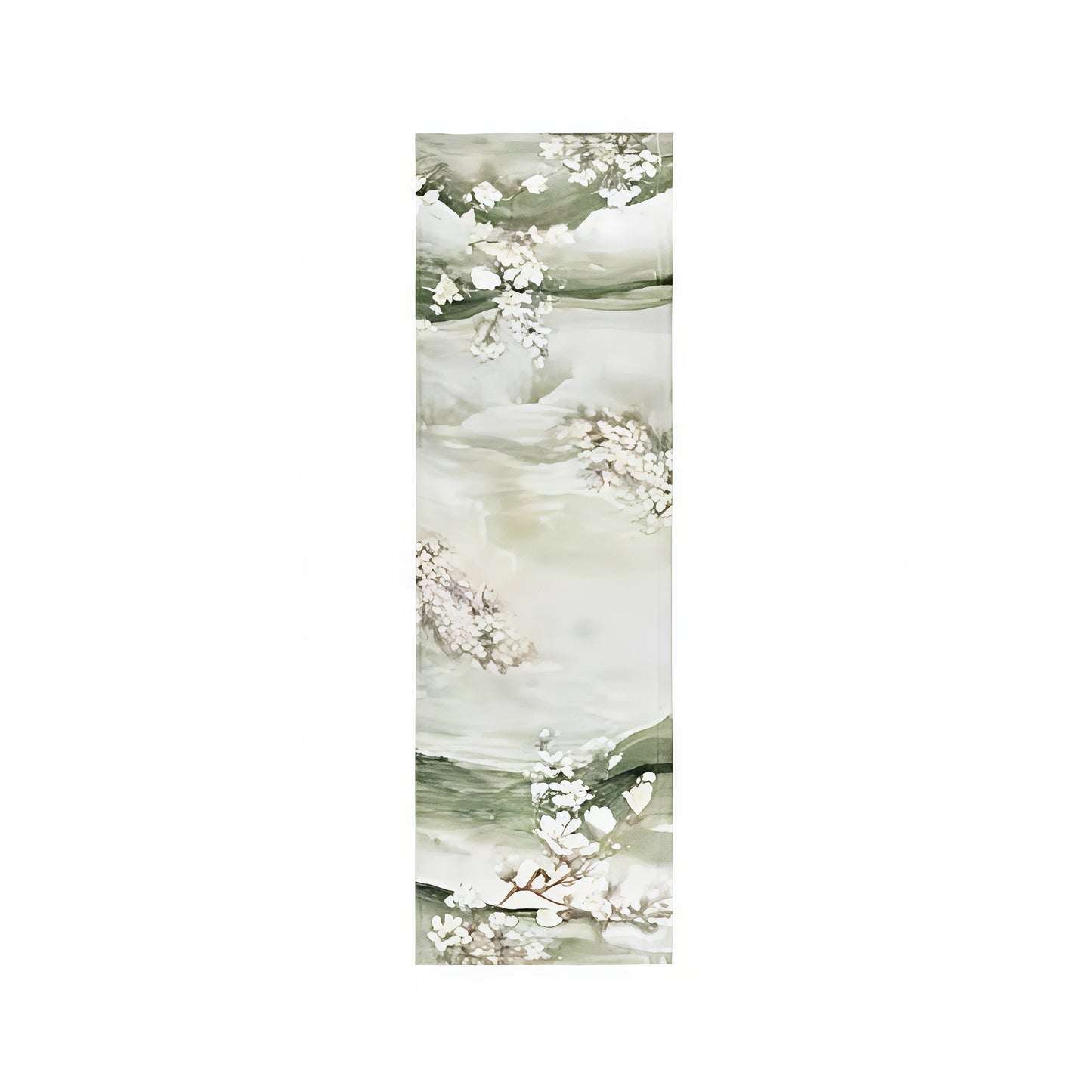 Verdant Silence Mulberry Silk Scarf (170x53cm)