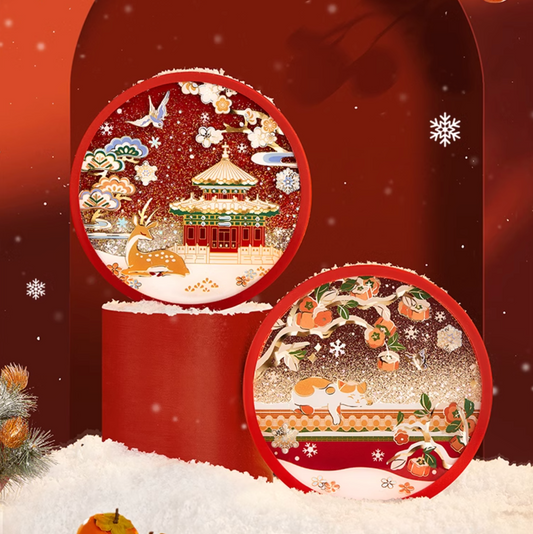 Palace Snowfall Christmas Coasters Gift Set