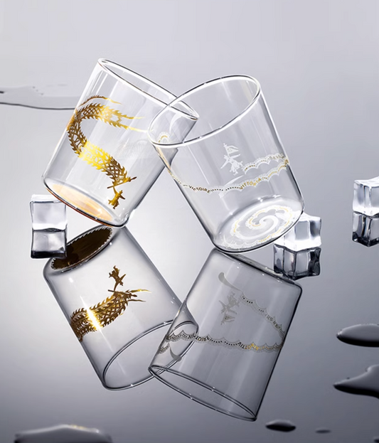 Ice Skating Victory Glass Cups Gift Set