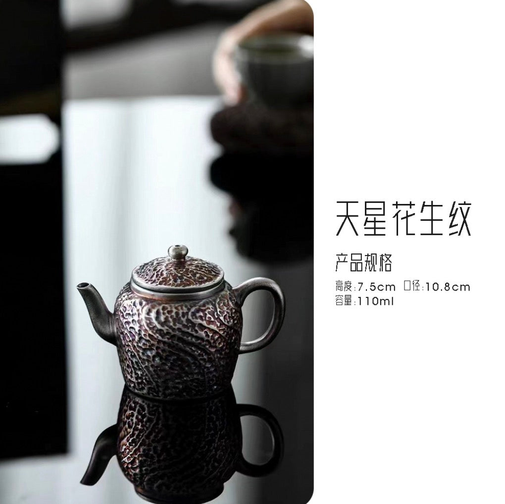 999 Sterling Silver Starflower Tea Pot