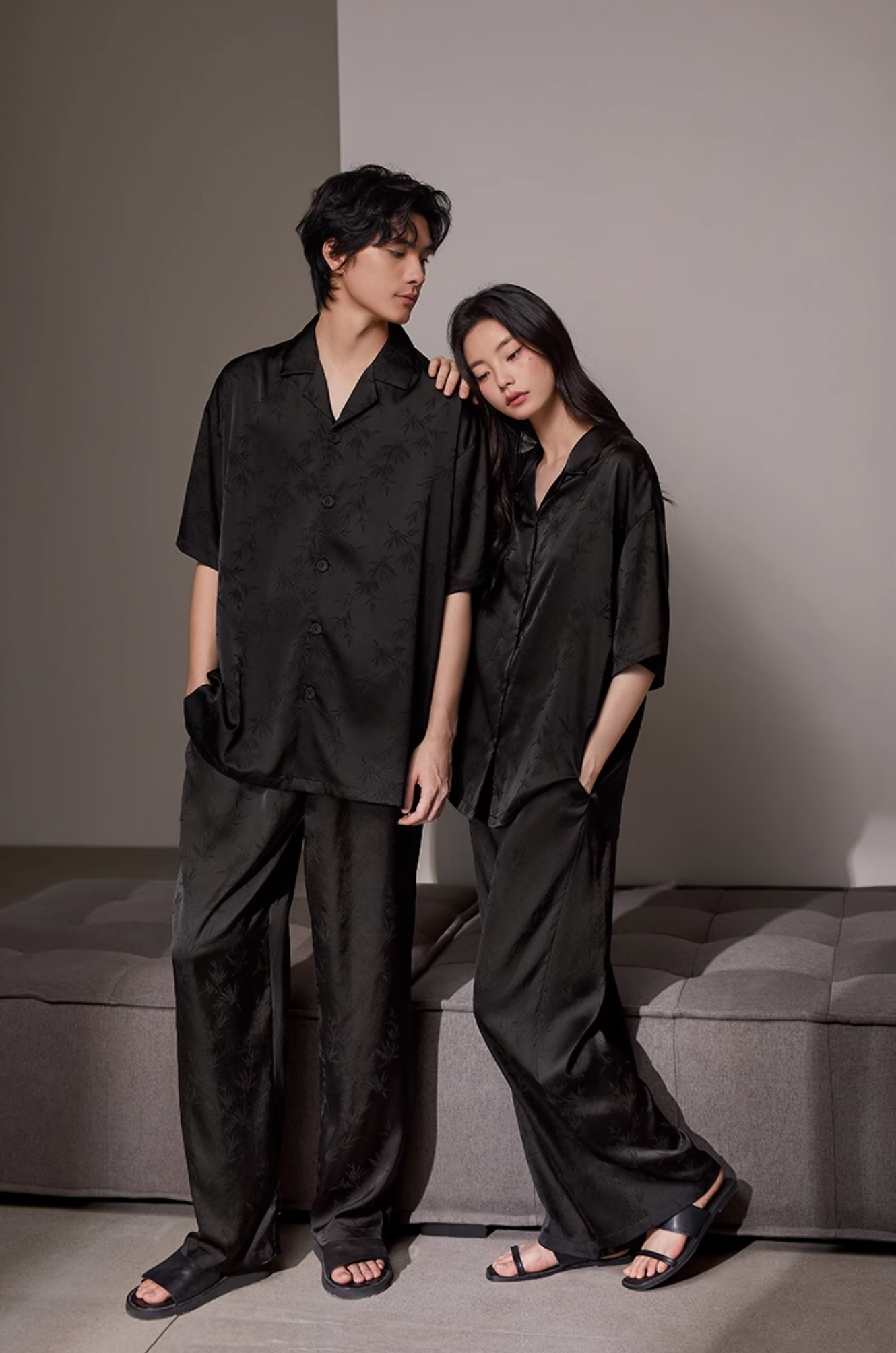Zhú Pajamas Set (Short-Sleeve & Pants)