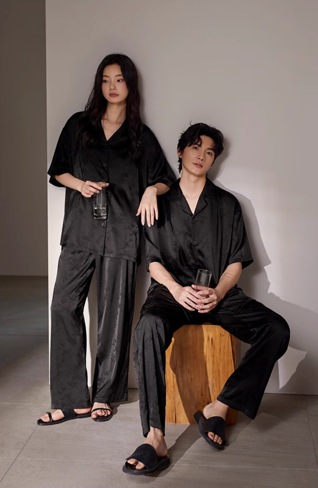 Zhú Pajamas Set (Short-Sleeve & Pants)