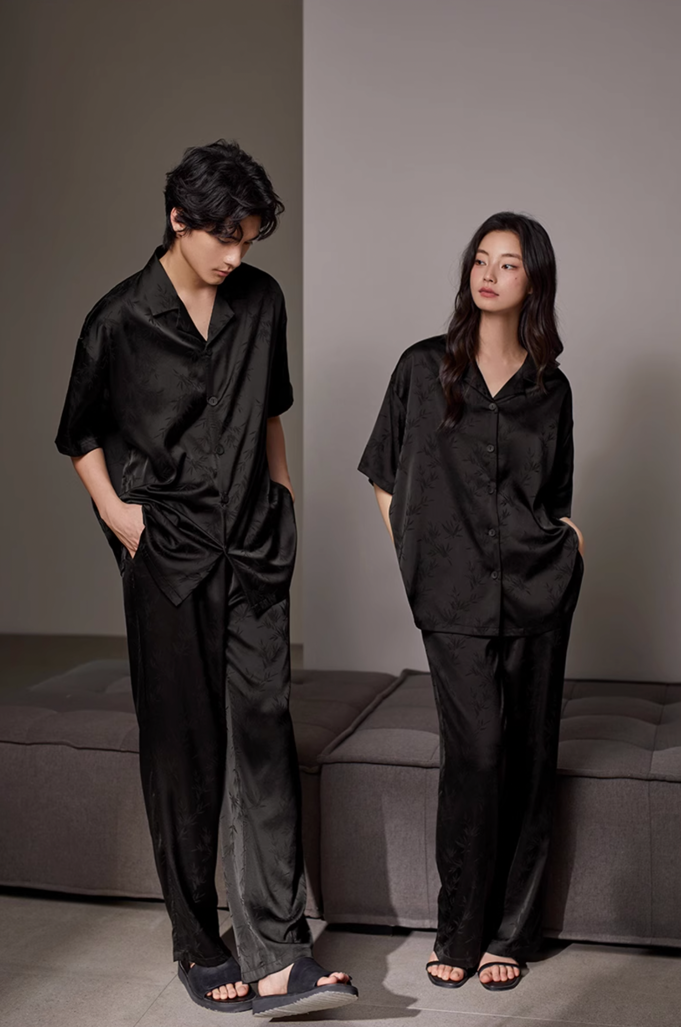 Zhú Pajamas Set (Short-Sleeve & Pants)