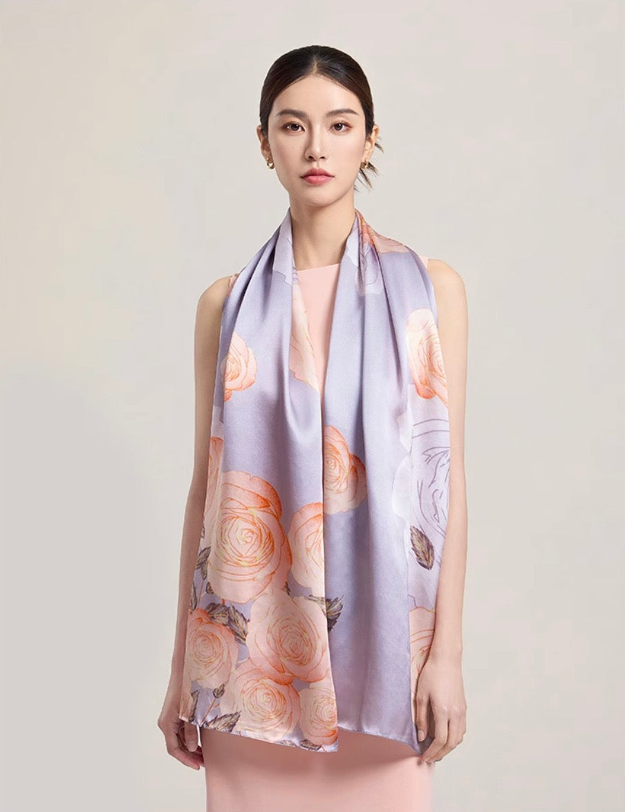 Timeless Elegance Mulberry Silk Scarf (170x53cm)