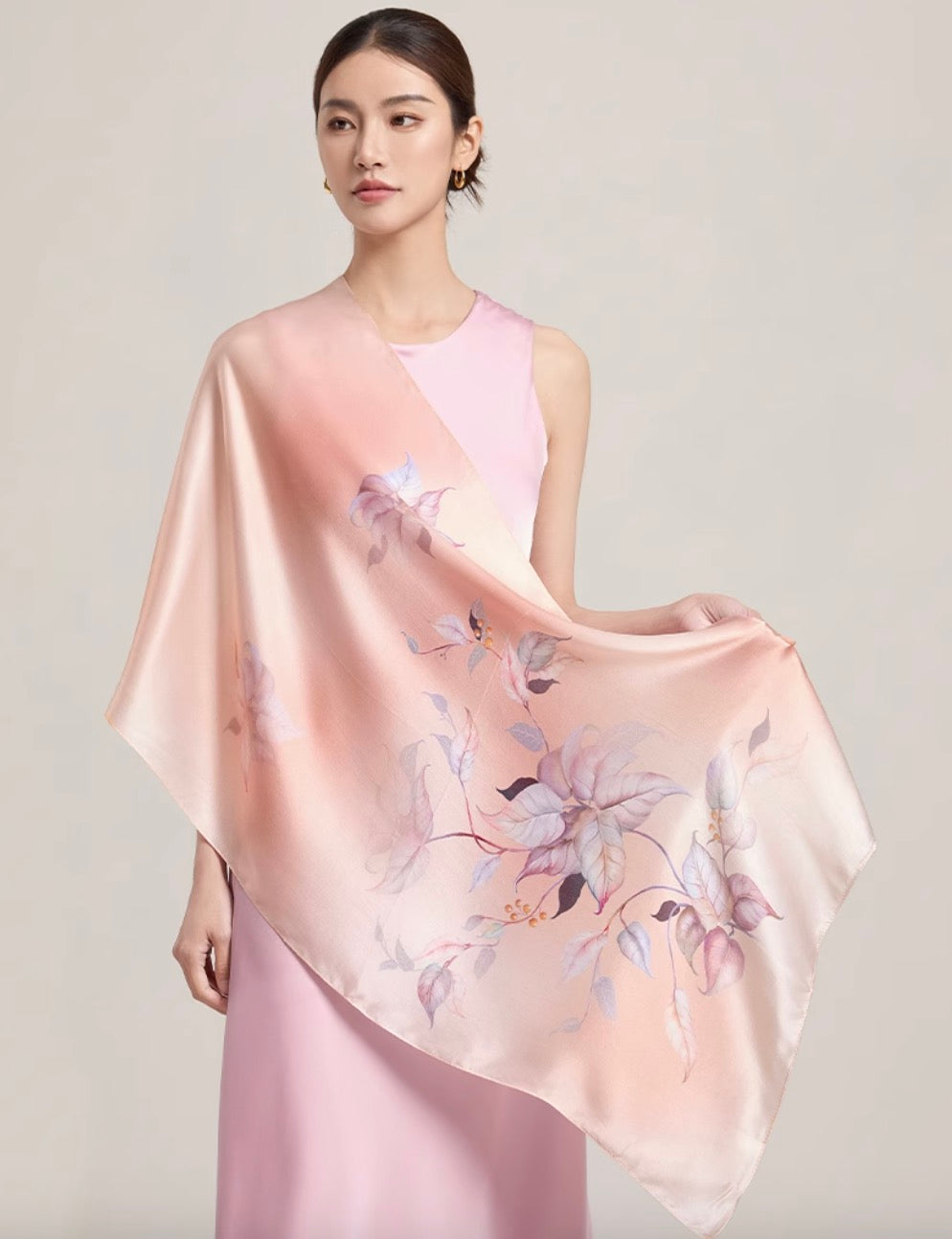 Sunrise Over Silk Mulberry Silk Scarf (170x53cm)