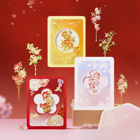Blossom Wishes Greeting Card & Bookmark Set