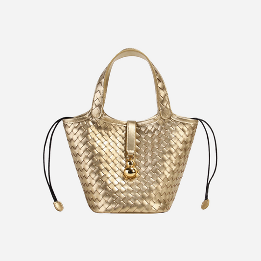 Tang Gold 25 Woven Bucket Bag