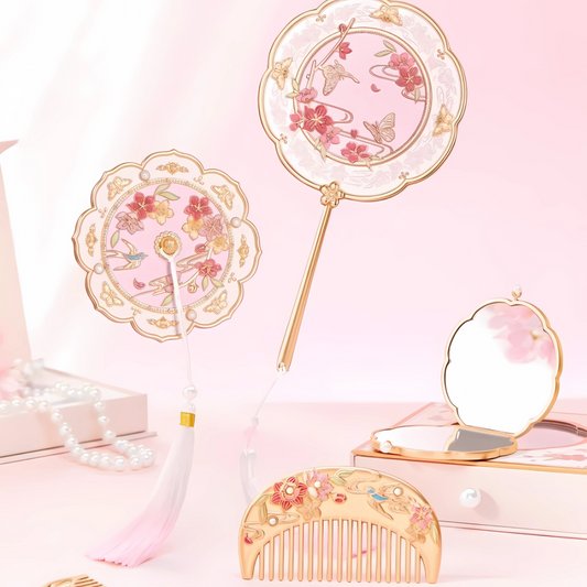 Springtime Radiance Mirror & Comb Gift Set