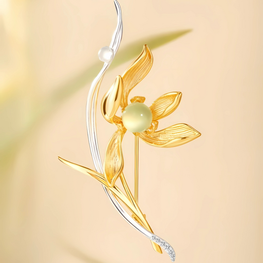 Orchid Elegance Brooch Gift Set