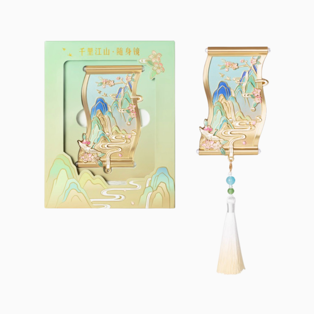 Riverscape Serenity Scroll Mirror Gift Set