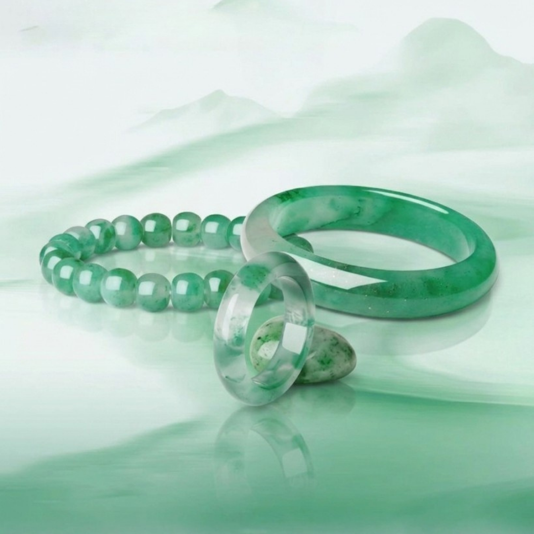 Mountain Mist African Jade Jewellery Set