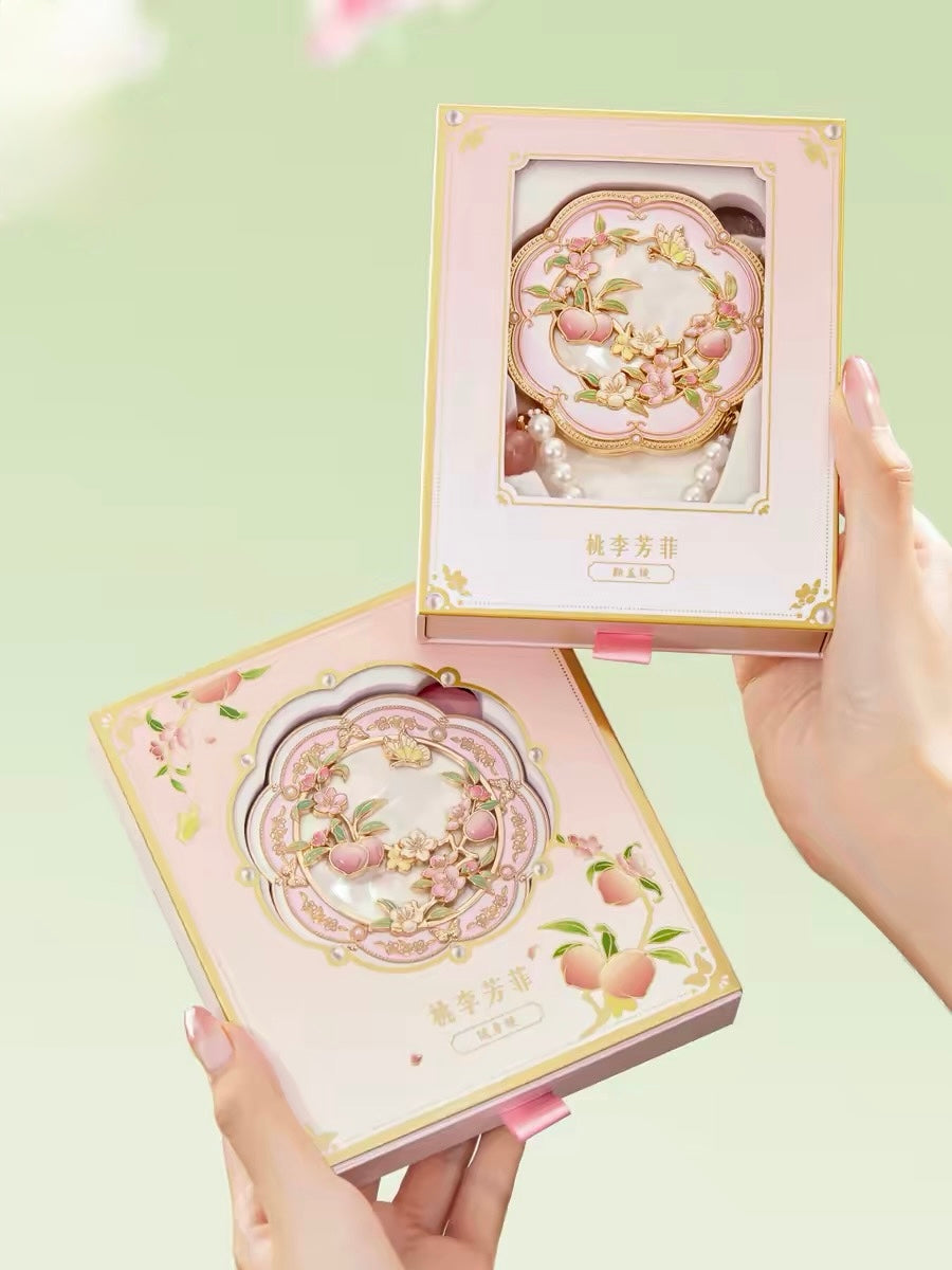 Peach and Plum in Bloom Mirror