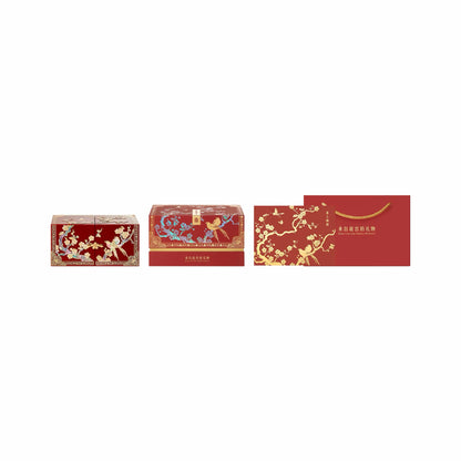 Magpie on Plum Blossom Mirror and Jewellery Box Gift Set