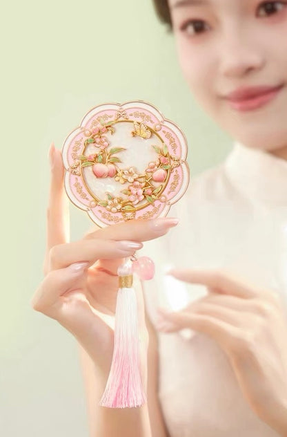 Peach and Plum in Bloom Mirror