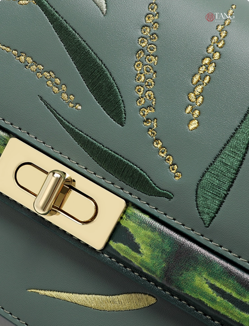 Tang Imperial 23 Embroidered Bamboo Sonata Clutch