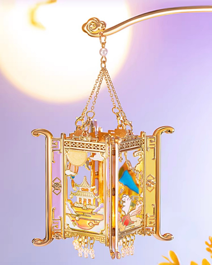 Moonlit Lantern Fridge Magnet