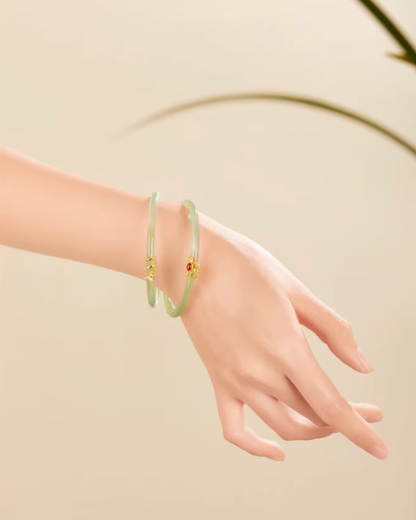 Imperial Ruyi Jade Duo Bangles