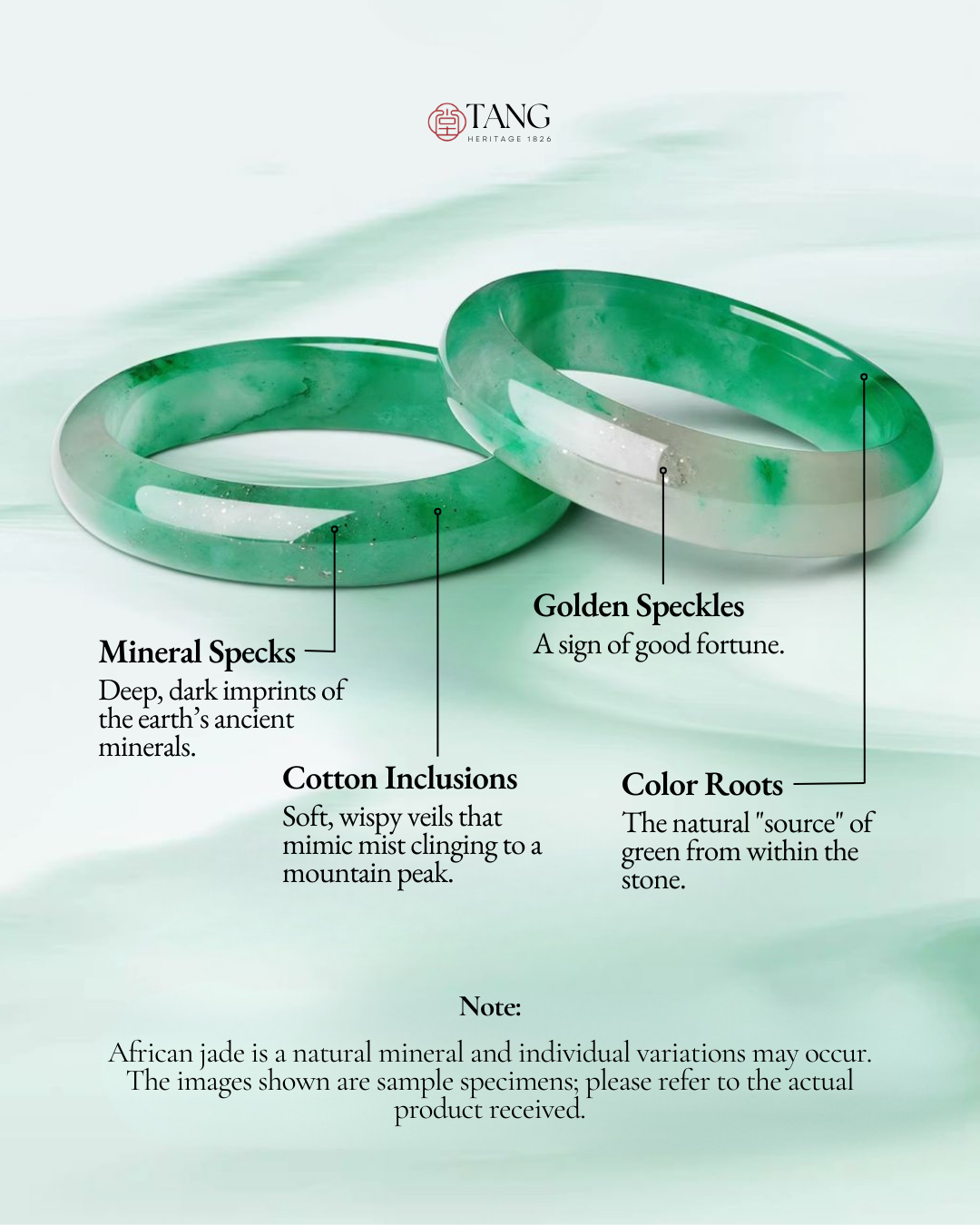 Mountain Mist African Jade Bangle