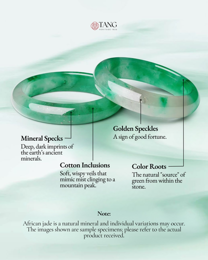 Mountain Mist African Jade Bangle